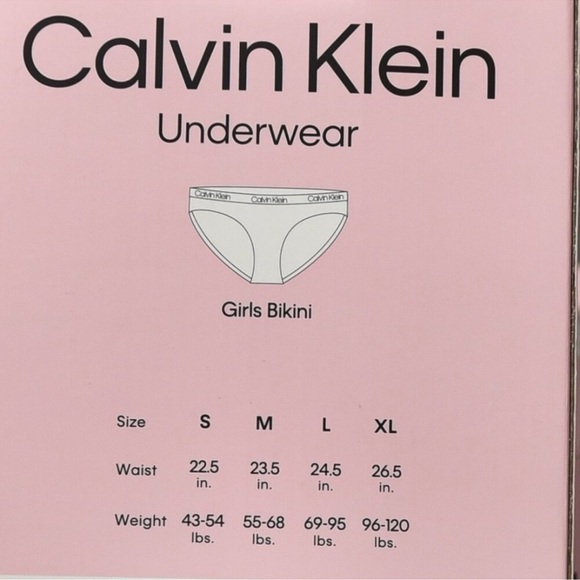NWT Calvin Klein Underwear 7 pack Girls Bikini - size XL comfy stretch cotton - Picture 7 of 8